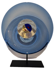 Tapio Wirkkala for Venini Murano Glass Plate on Stand