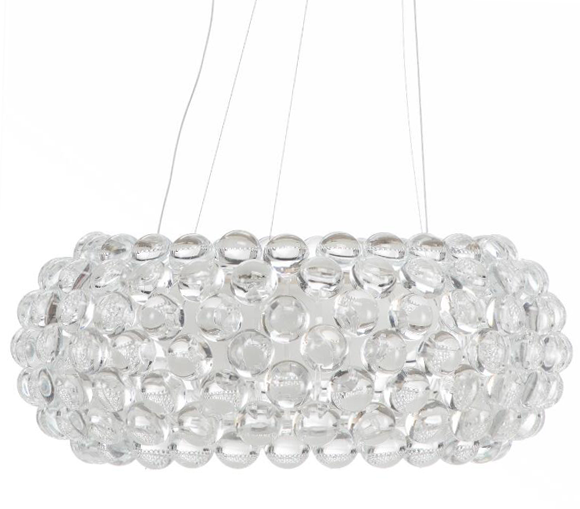 Patricia Urquiola & Eliana Gerotto Caboche Spensione Wire Suspended Chandelier with Plexiglas Balls by Foscarini