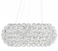 Patricia Urquiola & Eliana Gerotto Caboche Spensione Wire Suspended Chandelier with Plexiglas Balls by Foscarini