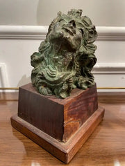 French Bronze 'Head of a Woman' by Emile Antoine Bourdelle,