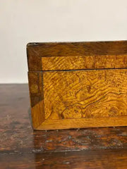 19th Century Regency Elm Wood and Rosewood Box