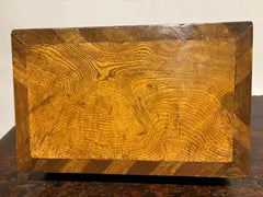 19th Century Regency Elm Wood and Rosewood Box