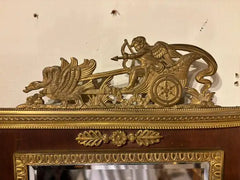 French Empire Style Gilt Bronze Two Light Candle Sconce with Swan Decoration