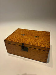19th Century American Birds Eye Maple Wood Box