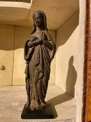 17th French Century Iron Figure of The Virgin