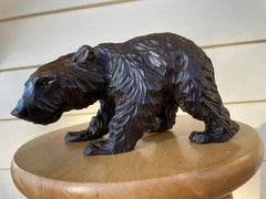 Swiss Black Forest Hand Carved Bear, circa 1900