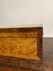 19th Century Regency Elm Wood and Rosewood Box