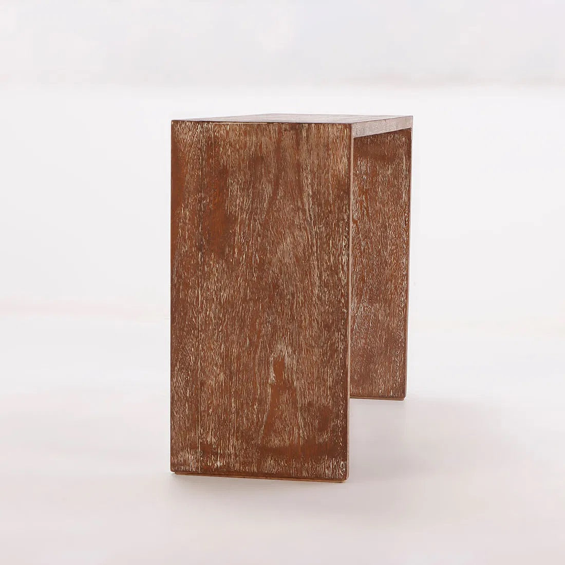 Modern Cerused Oak French Console in the manner of Jean-Michel Frank (1895-1941