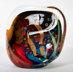 Art Glass Sculpture by American Glass Artist Rollin Karg
