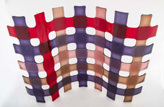 Murano Glass Grid Sculpture