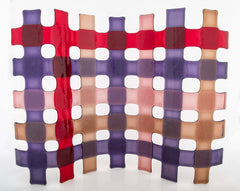 Murano Glass Grid Sculpture