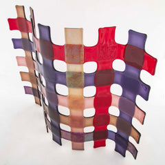 Murano Glass Grid Sculpture