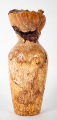 Vintage Colorado Burled Maple Vase with Glass Liner