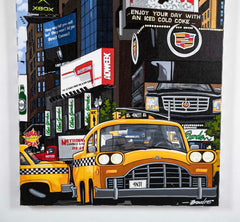 Acrylic on Canvas of Times Square by Canadian Artist Guy Boudro