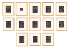 Set of 13 Woodcuts on Arches by Jean (Hans) Arp from "Dreams & Projects"