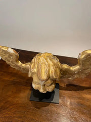 18th Century Italian Gilt Wood Winged Angel Putto