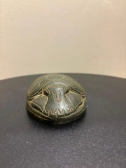 Grand Tour Egyptian Scarab of Carved Steatite with Hieroglyphics