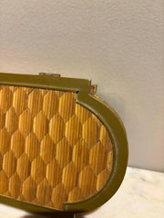 Anglo Indian Diamond Pattern Straw Work Box