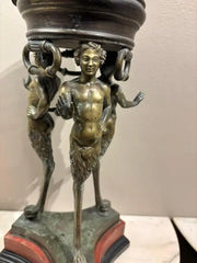 19th Century Italian Grand Tour Bronze Brazier, Ancient Pompeii Original