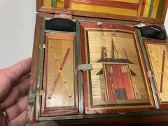 18th Century French Straw Marquetry, 'Marqueterie de Paille' Work Box