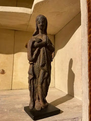 17th French Century Iron Figure of The Virgin