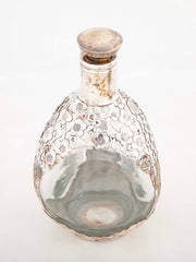 Two Asian Sterling Silver Wine Bottles