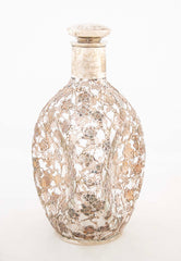 Two Asian Sterling Silver Wine Bottles