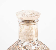 Two Asian Sterling Silver Wine Bottles