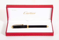 18 Karat Gold Cartier Fountain Pen With Original Box
