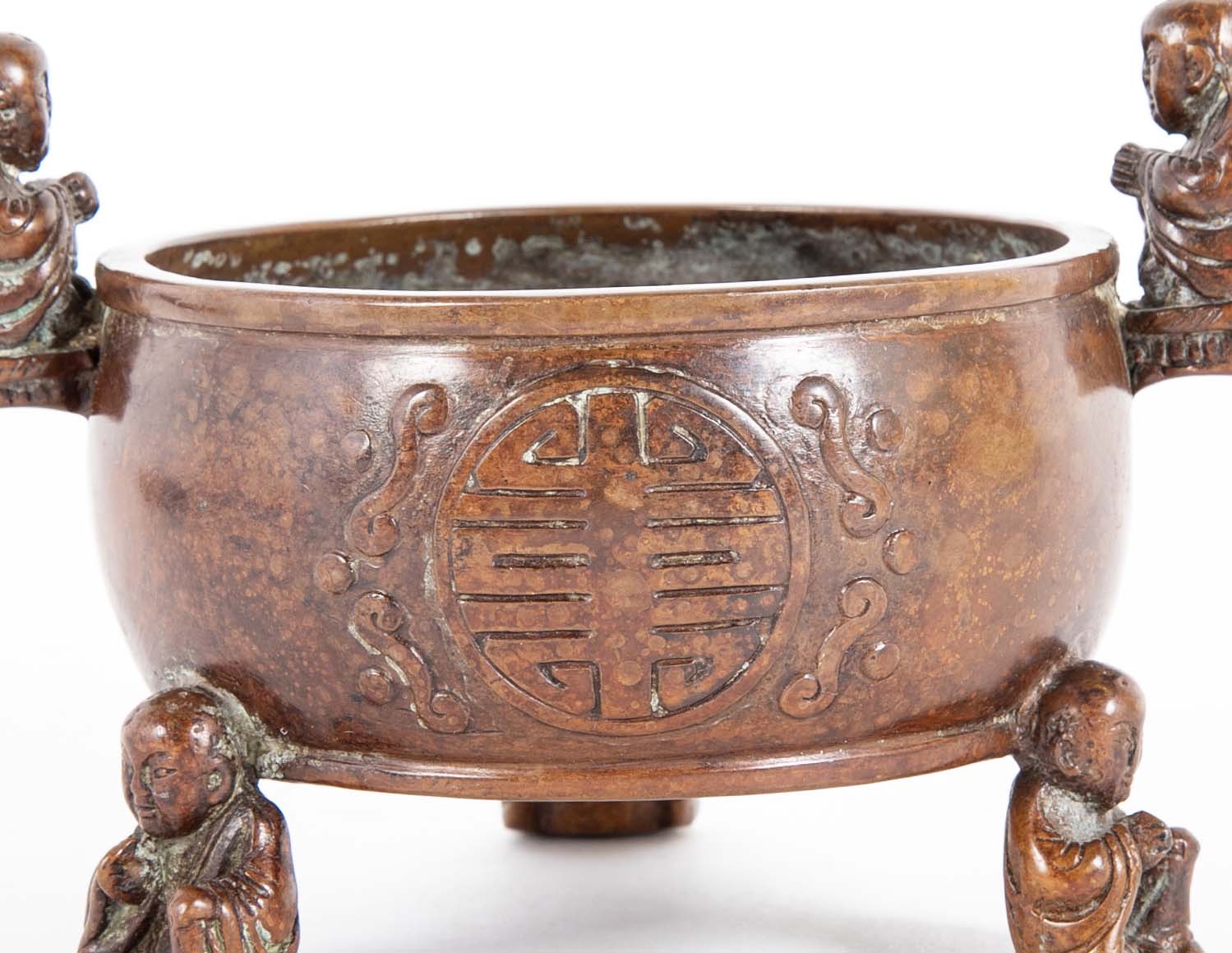 Chinese Bronze Incense Burner with Mark