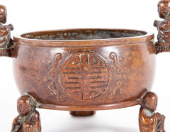 Chinese Bronze Incense Burner with Mark