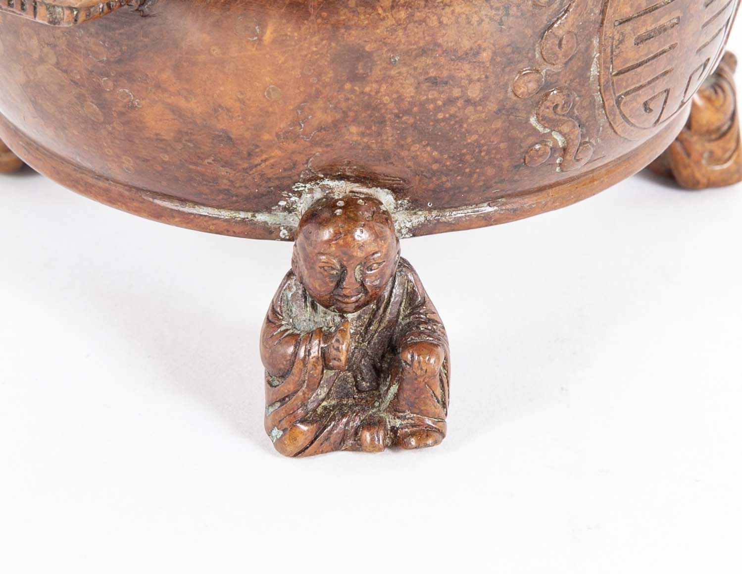 Chinese Bronze Incense Burner with Mark