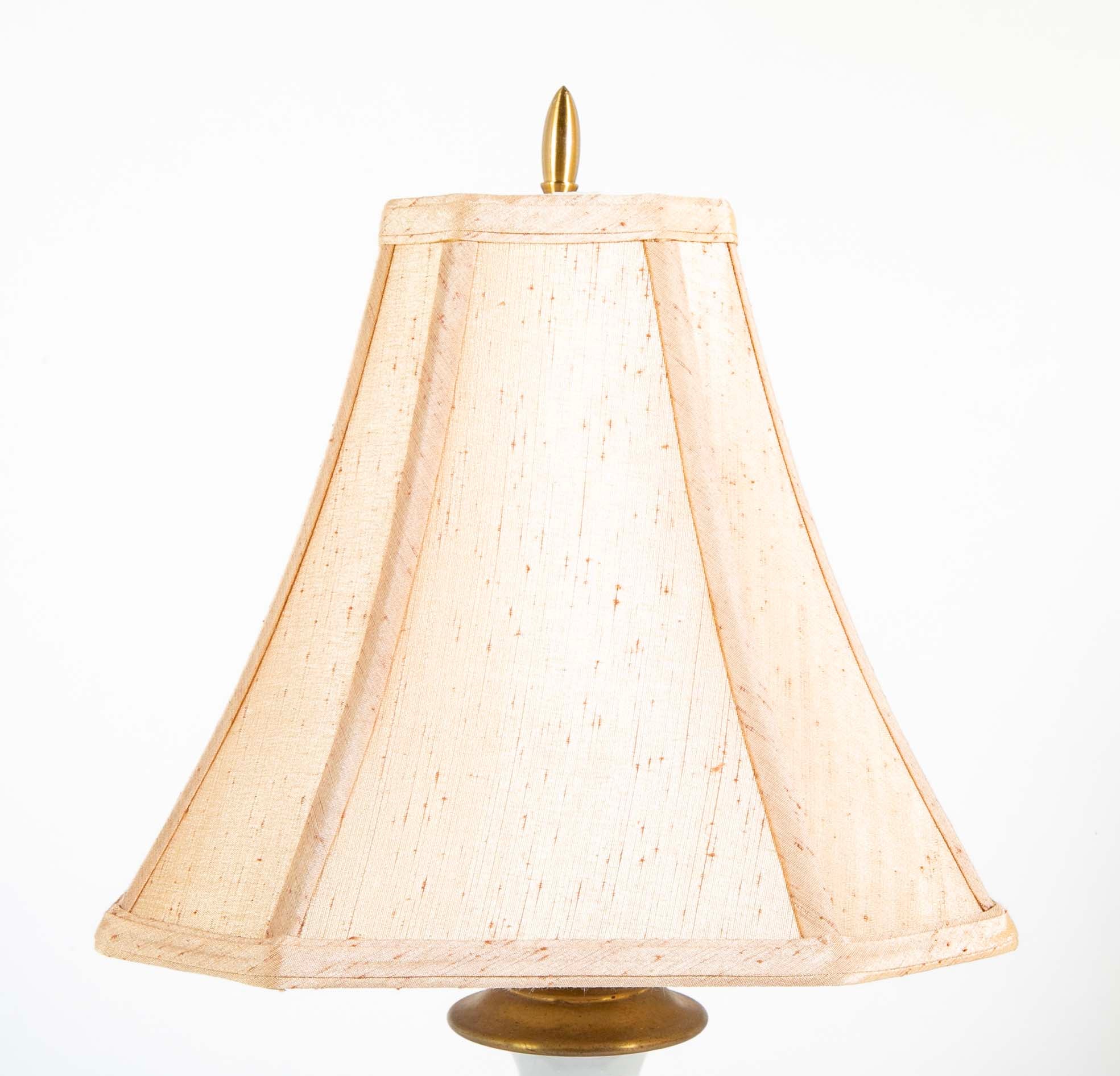 Pair Of Famille Rose Porcelain Lamps