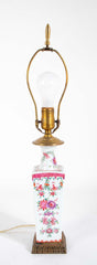 Pair Of Famille Rose Porcelain Lamps