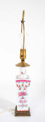 Pair Of Famille Rose Porcelain Lamps