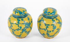 Pair of 19th Century Chinese Cloisonne Covered Jars