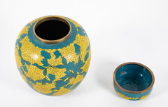 Pair of 19th Century Chinese Cloisonne Covered Jars