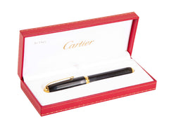 18 Karat Gold Cartier Fountain Pen With Original Box