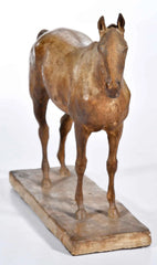 A 1930 Equestrian Model Sculpture Finely Rendered in Patinated Plaster