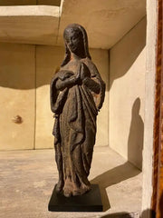 17th French Century Iron Figure of The Virgin