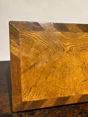 19th Century Regency Elm Wood and Rosewood Box