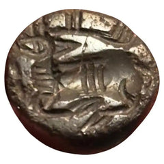 Ancient Sassanian Hematite Engraved Dome Stamp Seal 4th to 5th Century AD