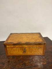 19th Century Regency Elm Wood and Rosewood Box