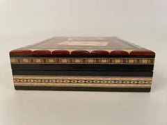 Mid-20th Century Inlaid Moroccan Playing Card Case Box