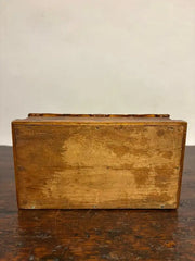 19th Century Folk Art Box with Inlaid Hearts