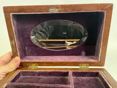 19th English Regency Inlaid Jewelry Box