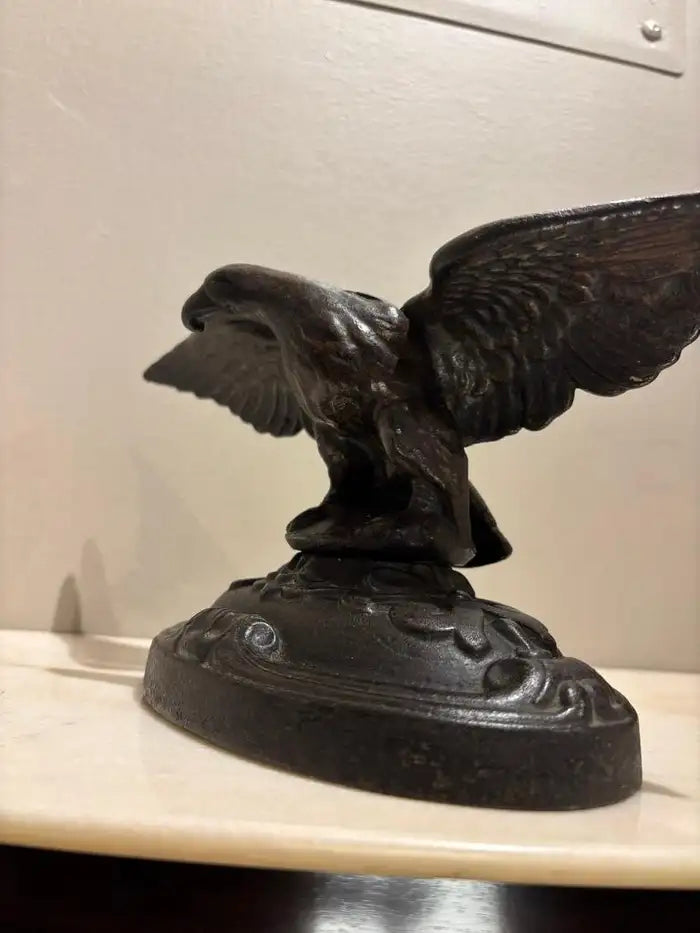 19th Century American Cast Iron Eagle Sculpture