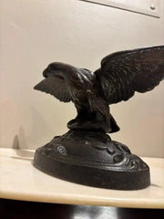 19th Century American Cast Iron Eagle Sculpture