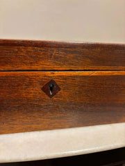 19th Century Walnut Box With Bone and Mother-of-Pearl Inlay