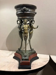 19th Century Italian Grand Tour Bronze Brazier, Ancient Pompeii Original